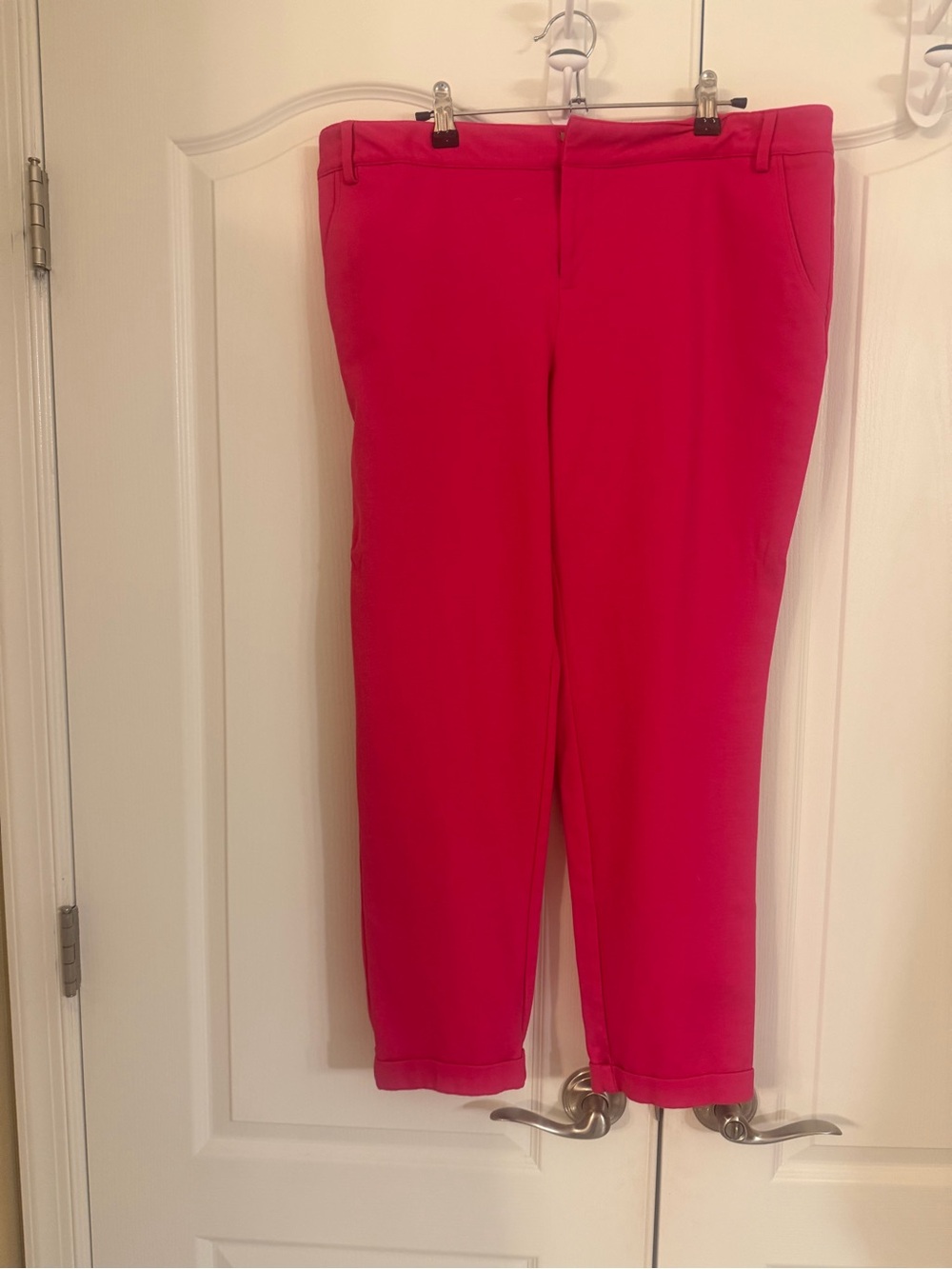 INC International Concepts Hot Pink Cropped Dress Pants